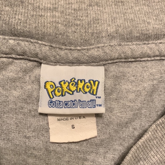 Vintage 1999 Pokémon Pikachu Long Sleeve Shirt Top S Small Screen Print Image - Picture 9 of 12